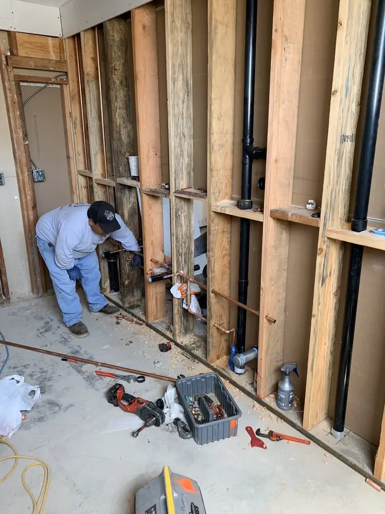 Commercial rough-in plumbing for Water Heater Replacement in Keeneyville